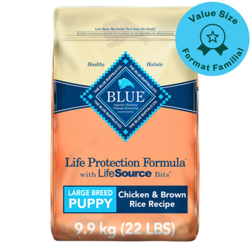 Blue Buffalo Dry Dog Food Puppy Life Protection Formula Chicken & Brown Rice 9.9 kg