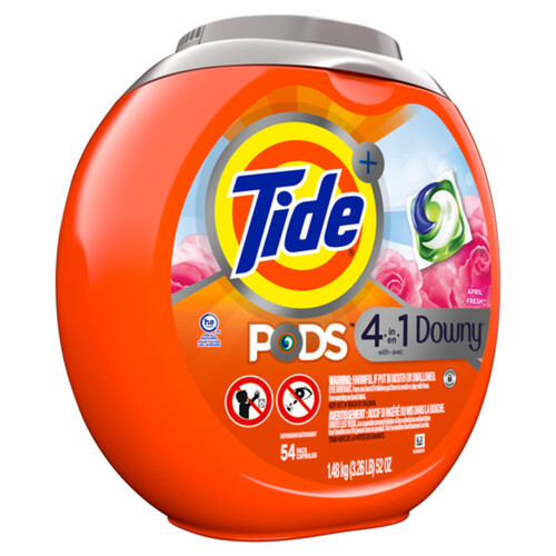 Tide Laundry Detergent Pods 4 In 1 Downy 54 Packs 1.48 kg