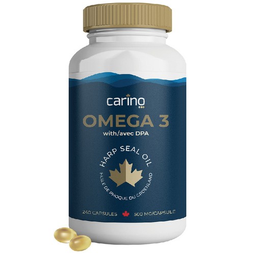Carino Omega 3 500 mg Capsules 240 Count