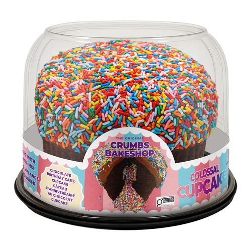 Original Crumbs Colossal Cupcake Chocolate Birthday Cake 1.55 kg (frozen)