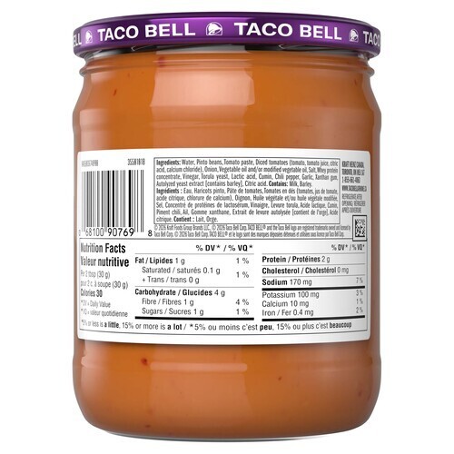 Taco Bell Dip Spicy Bean 445 g