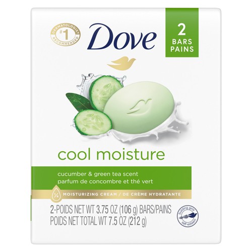 Dove Go Fresh Beauty Bar Soap Cucumber And Green Tea 2 x 106 g