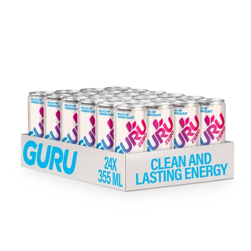 Guru Energy Drink Wild Ice Pop 24 x 355 ml (cans)