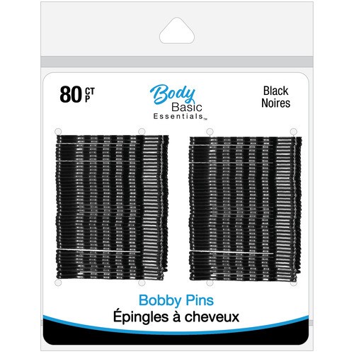 Body Basic Essentials Bobby Pins Black 80 Count 1 EA