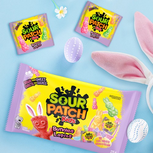 Maynards Sour Patch Kids Bunnies Candy For Easter 225 g