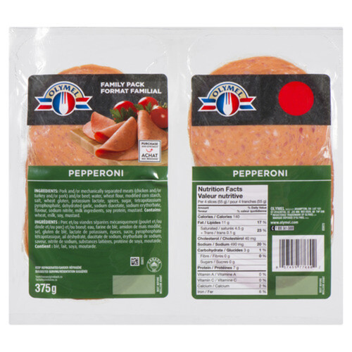 Olymel Pepperoni Family Pack 375 g