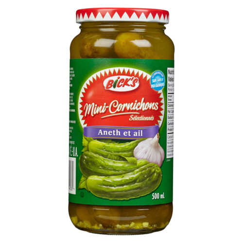 Bick's Baby Dill Pickles Garlic 500 ml Voilà Online Groceries & Offers