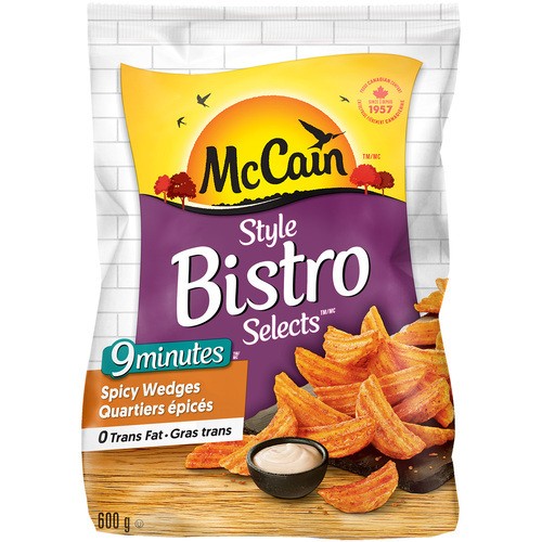 McCain Bistro Selects Wedges 9 Minutes Spicy 600 g (frozen)