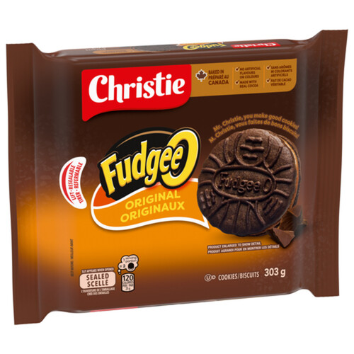 Fudgee-O Sandwich Cookies Chocolatey Creme Filled 303 g