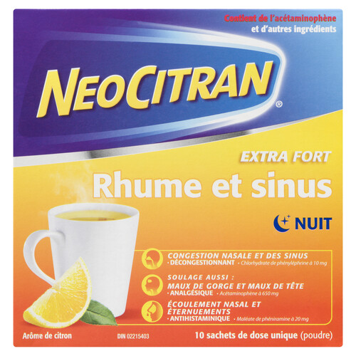 NeoCitran Cold & Flu Extra Strength Powder 10 EA