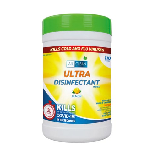 All Clean Ultra Disinfectant Wipes 110 Count