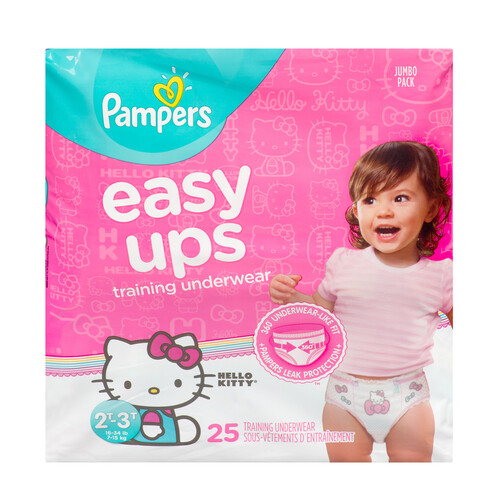 Pampers Easy Ups Training Underwear For Girls Size 4 2T-3T 25