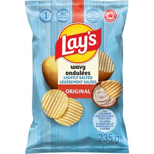 Lay’s Ondulées Croustilles légèrement salées 235 g