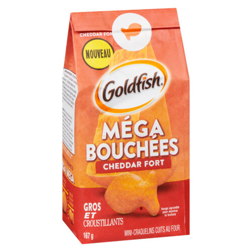 Pepperidge Farm Goldfish Crackers Mega Bites Sharp Cheddar 167 g