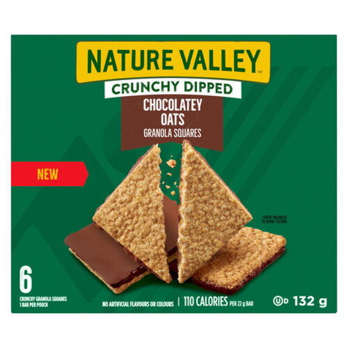 Nature Valley Crunchy Granola Bars Dipped Chocolatey Oats Squares 132 g