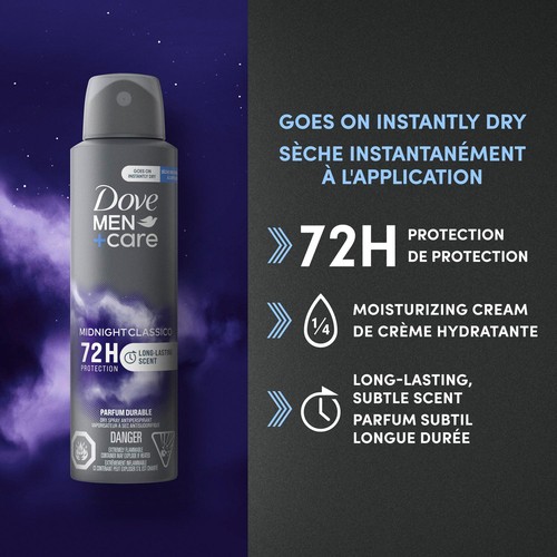 Dove Men+Care Dry Spray Antiperspirant Midnight Classico 107 g