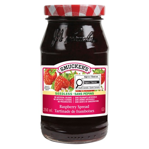 Smucker's Jam Seedless Raspberry 250 ml