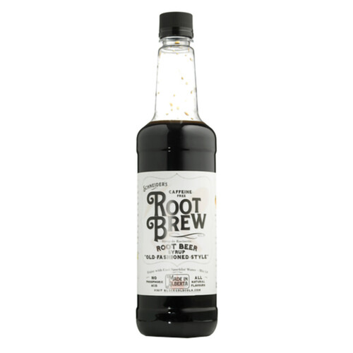 Schneiders Root Brew Root Beer Syrup Old Fashioned Style 750 ml (bottle)