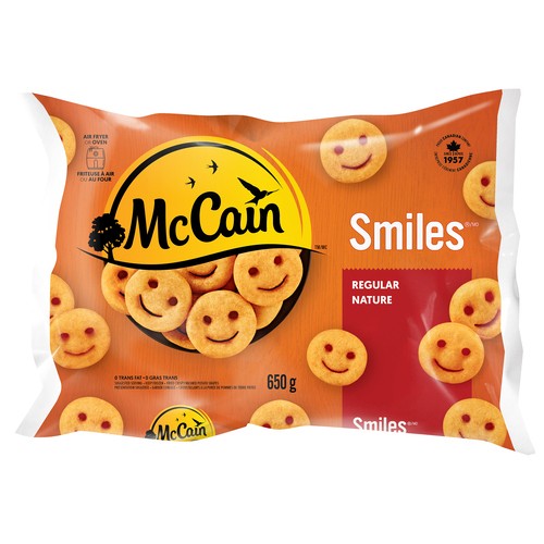 McCain Frozen Smiles Face Fries 650 g
