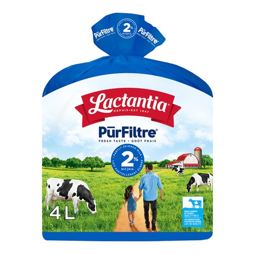 Lactantia PurFiltre 2% Milk Partially Skimmed 4 L