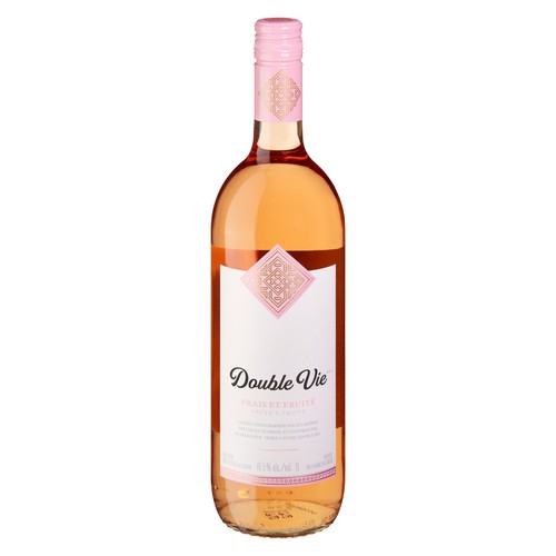 Double Vie Rosé Wine 10.5% Alcohol 1 L (bottle)