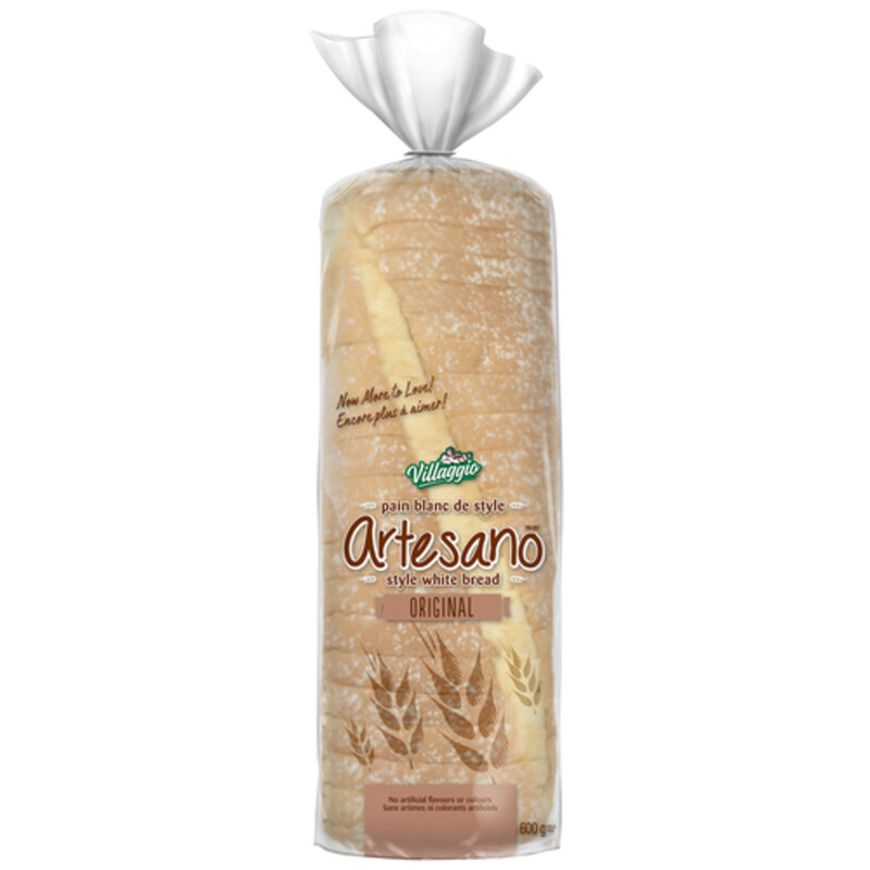 Villaggio White Bread Artesano Original 600 g Voilà Online Groceries