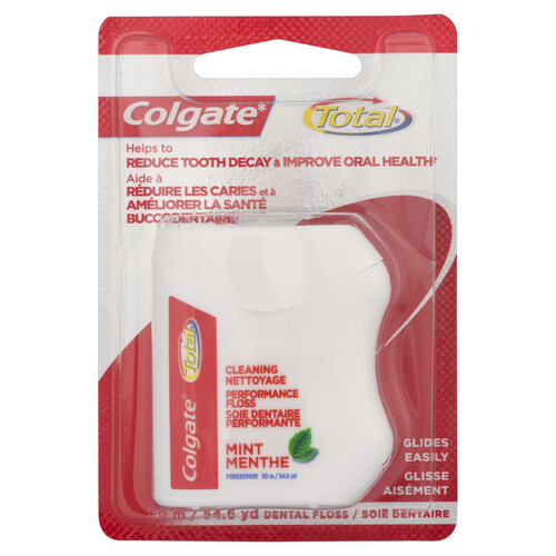 colgate total mint dental floss 50m