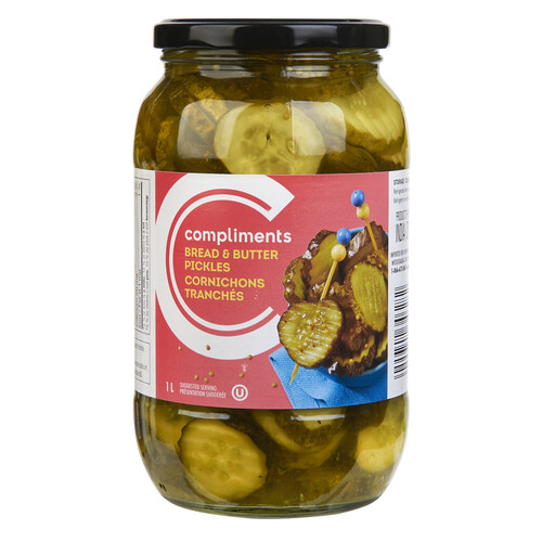 Compliments Pickles Bread & Butter 1 L