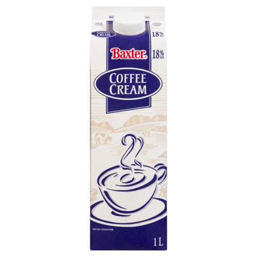 Baxter 18% Coffee Cream 1 L