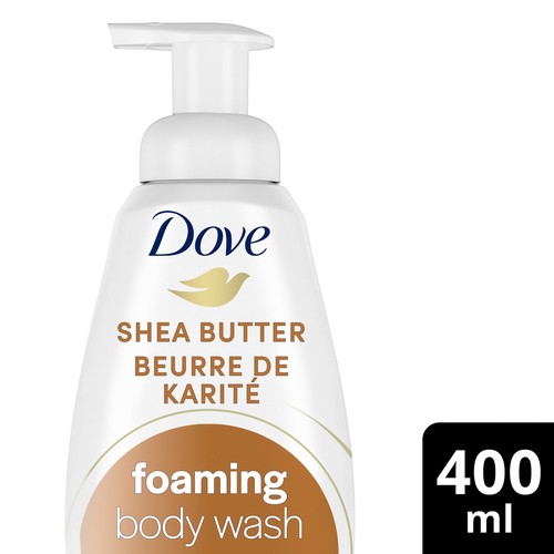 Dove Pampering Foaming Body Wash Shea Butter For 24 Hours Of Softness 400 ml