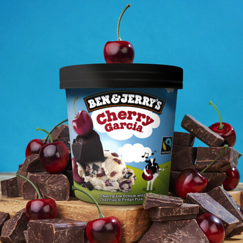 Ben & Jerry's Ice Cream Cherry Garcia With Fairtrade Ingredients 473 ml