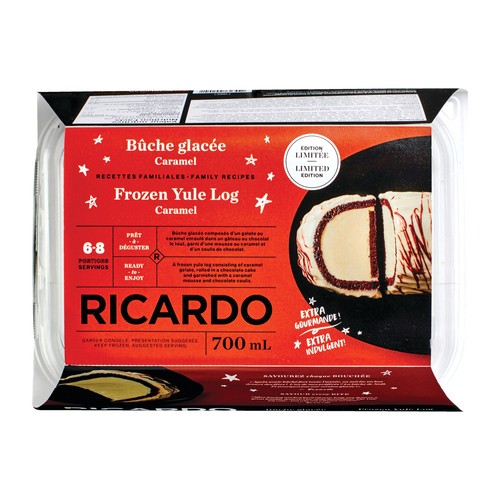 RICARDO Frozen Yule Log Caramel 700 ml