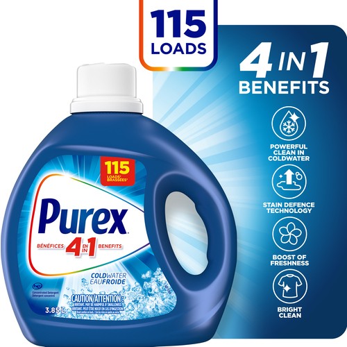 Purex Liquid Laundry Detergent Coldwater 3.85 L