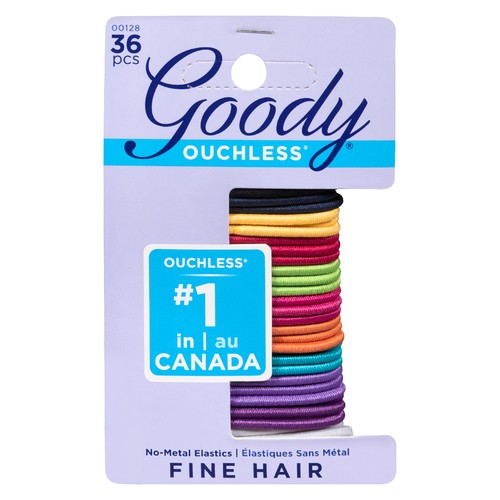 Goody Ouchless Elastic Assorted Small 36 EA