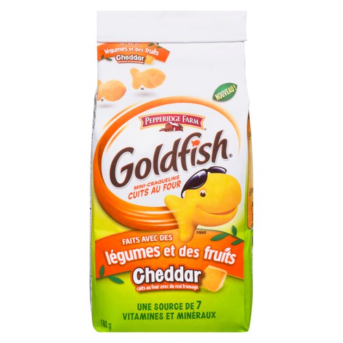 Pepperidge Farm Goldfish Crackers Veggies & Fruit Cheddar 180 g