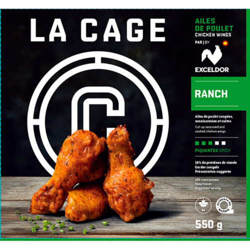 La Cage Frozen Chicken Wings Ranch 550 g