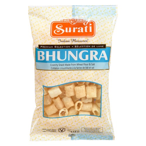 Surati Plain Crunchy Indian Snack Bhungra 80 g