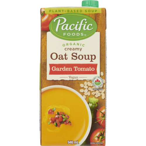 Pacific Foods Organic Oat Soup Garden Tomato 946 ml