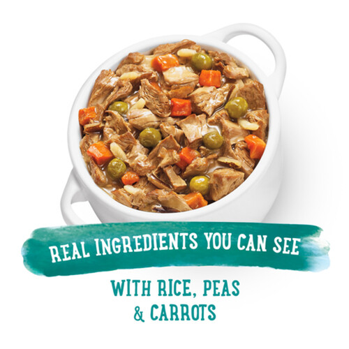 Beneful Wet Dog Food Prepared Meals Savoury Rice & Lamb Stew 283 g