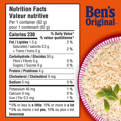 Ben's Original Single Serve Rice Cup Jasmine Rice 62 g