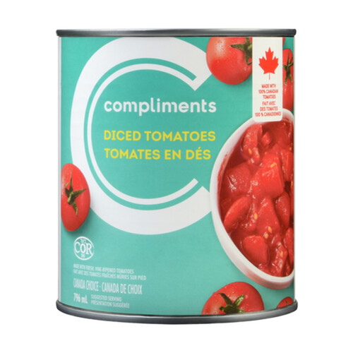 Compliments Tomatoes Diced 796 ml