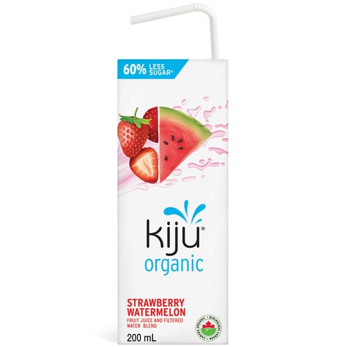 Kiju Organic Fruit Juice Strawberry Watermelon 4 x 200 ml