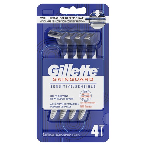 Gillette Skinguard Male Disposable Razor 4 Pack