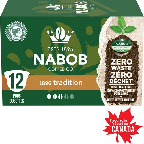 Nabob Coffee Pods 100% Arabica 1896 Tradition 12 Single Serve 117 g