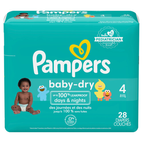 Pampers Baby Dry Diapers Size 4 28 Count