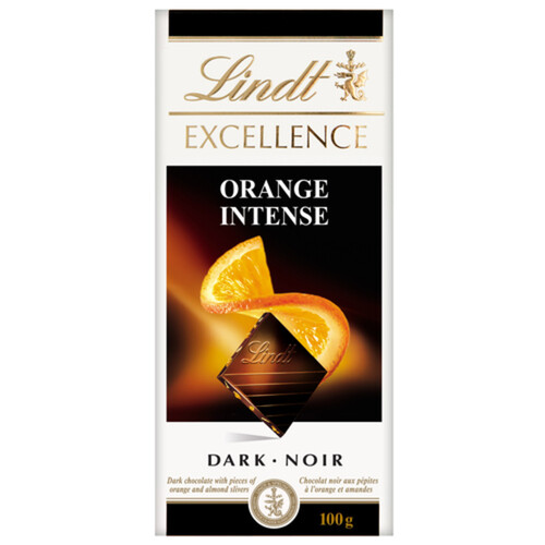 Lindt Excellence Dark Chocolate Bar Orange Intense 100 g