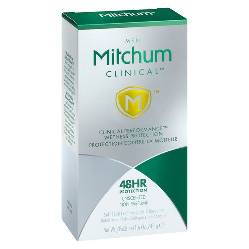 Mitchum Mens Clinical Deodorant Unscented 48 g