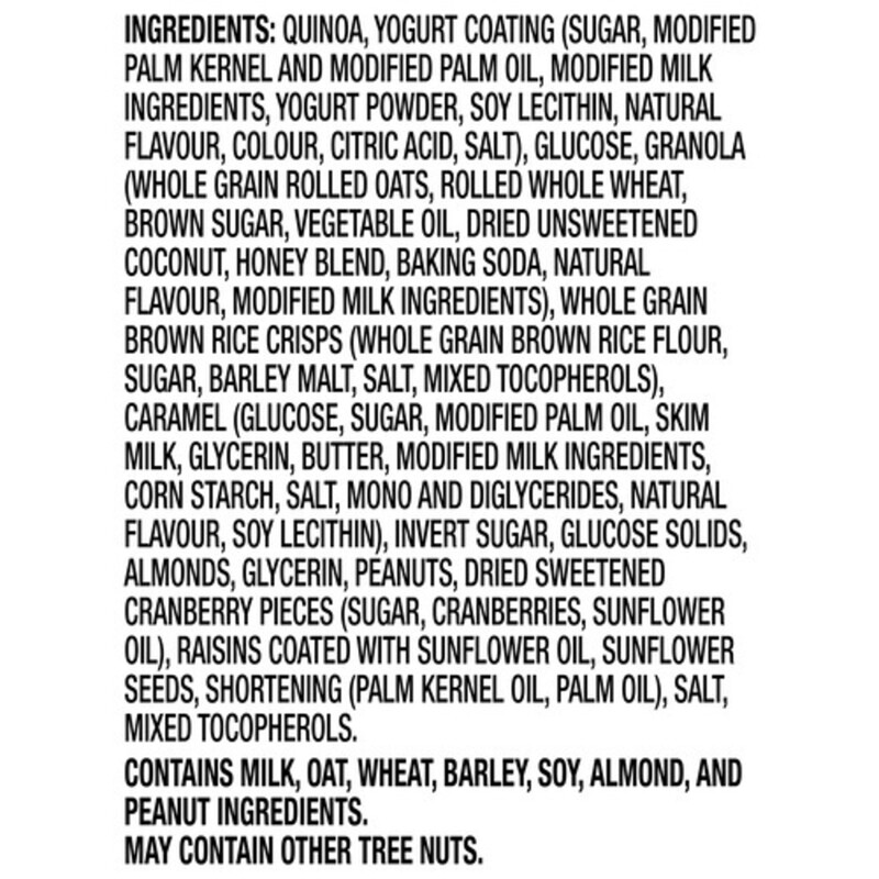 Quaker Quinoa Granola Bars Yogurt Fruit & Nut 5 Pack 175 g Voilà