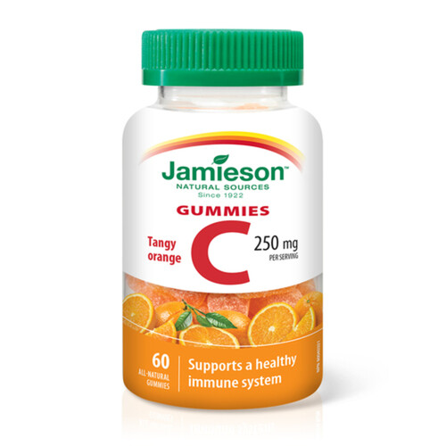 Jamieson Vitamin C Gummies Tangy Orange 60 Count