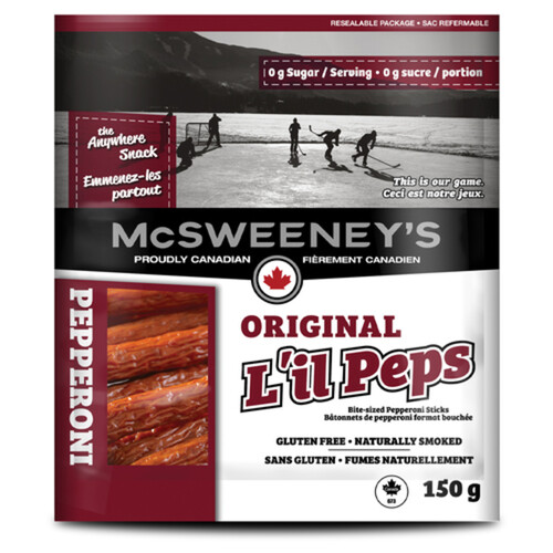 McSweeney's Gluten-Free Pepperoni Sticks L'il Peps Original 150 g